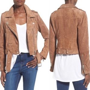 BLANKNYC Morning Suede Moto Jacket